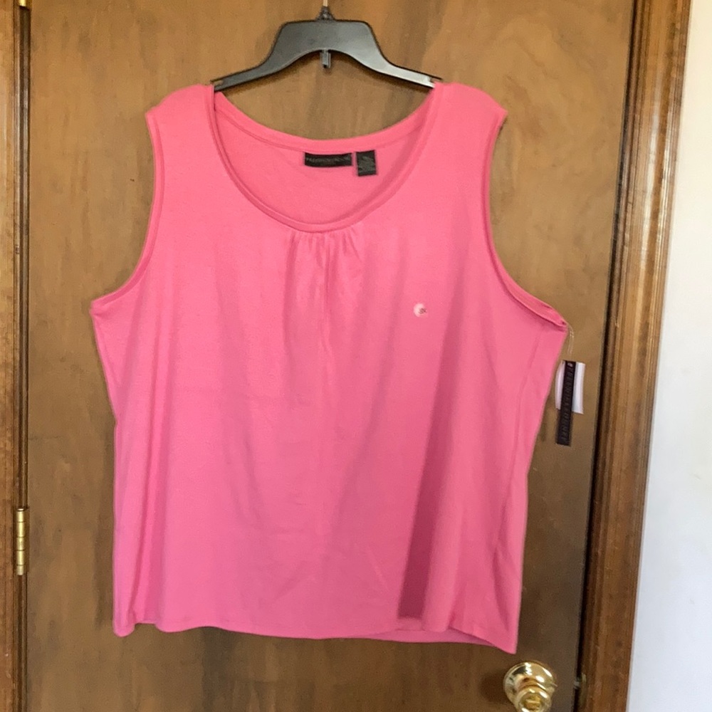 Preswick & Moore top sleeveless pink top with stretch casual size 3X